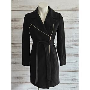 H&M Belted Midi Length Jacket sz 2